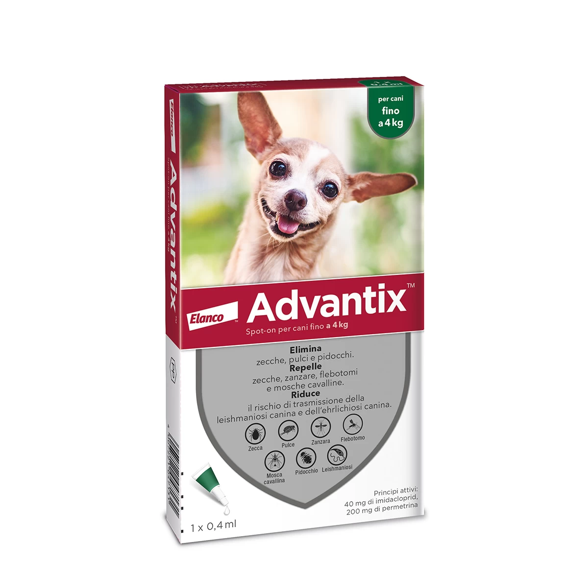 Advantix antiparassitario spot-on per cani 1 pipetta