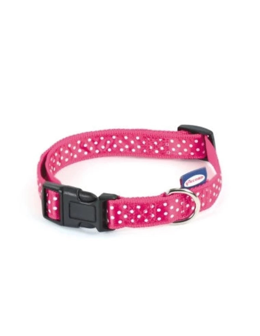 Collare per cani Pois in nylon con clip