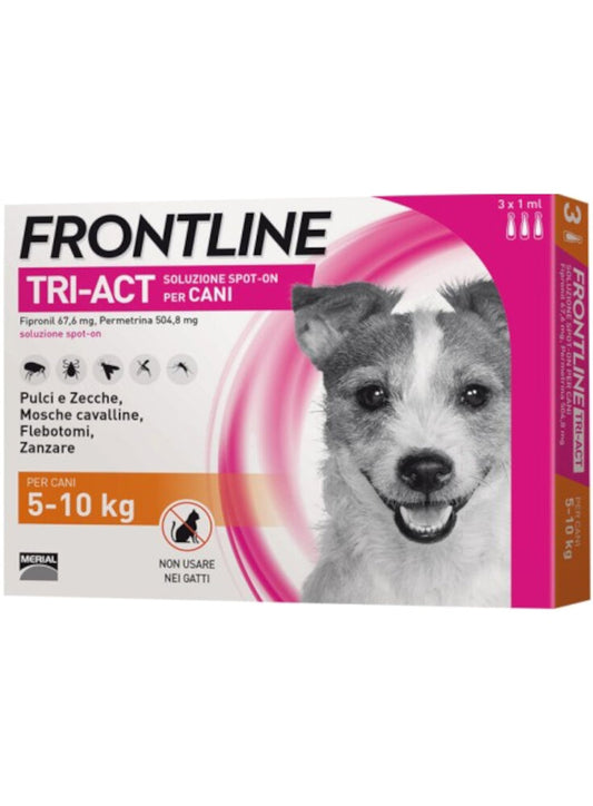 Frontline Tri-act antiparassitario spot-on per cani 3 pipette - petsandthecity-9478spot-on