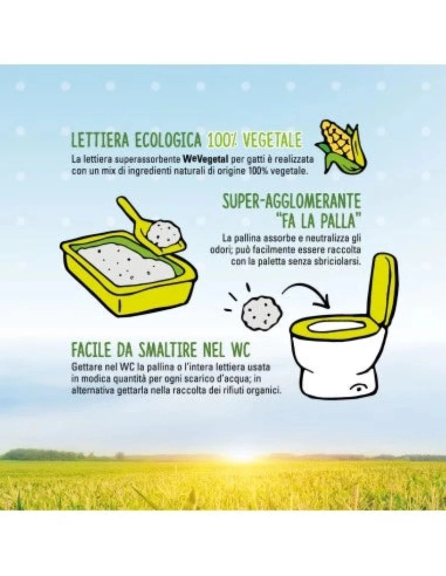 Lettiera per gatti We Vegetal ecologica al mais - petsandthecity-9478lettiera