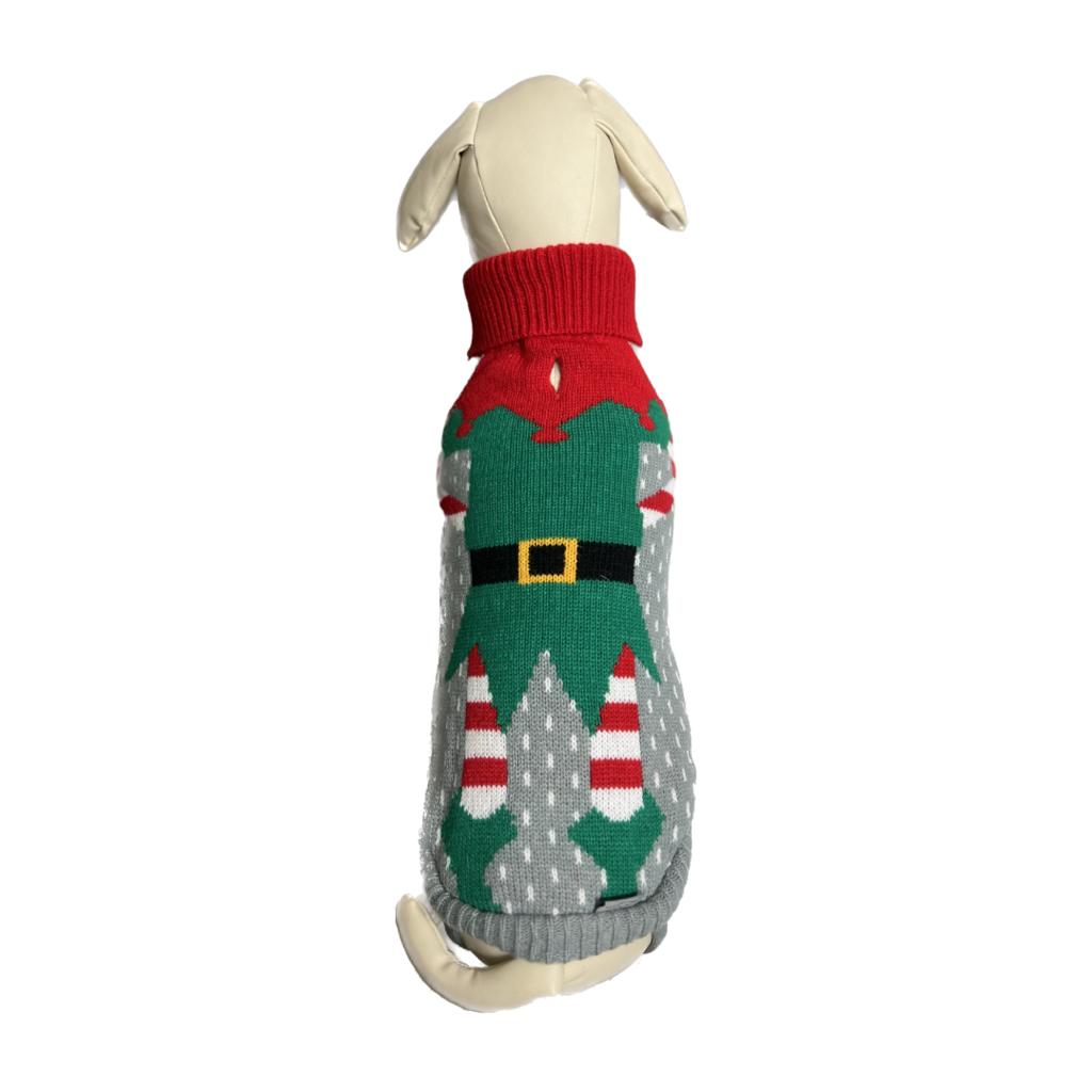 Maglioncino per cani natalizio Piccolo Elfo - petsandthecity-9478maglia