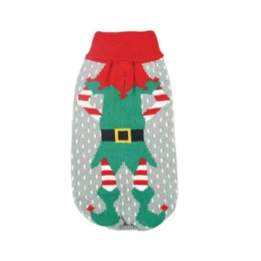 Maglioncino per cani natalizio Piccolo Elfo - petsandthecity-9478maglia