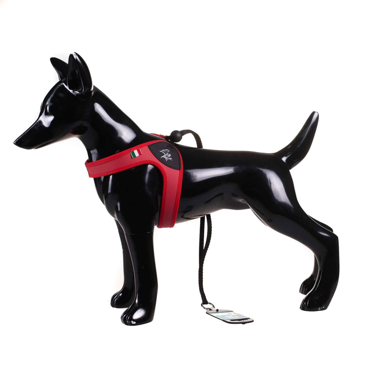 Pettorina per cani fissa in PVC e nylon Leopet