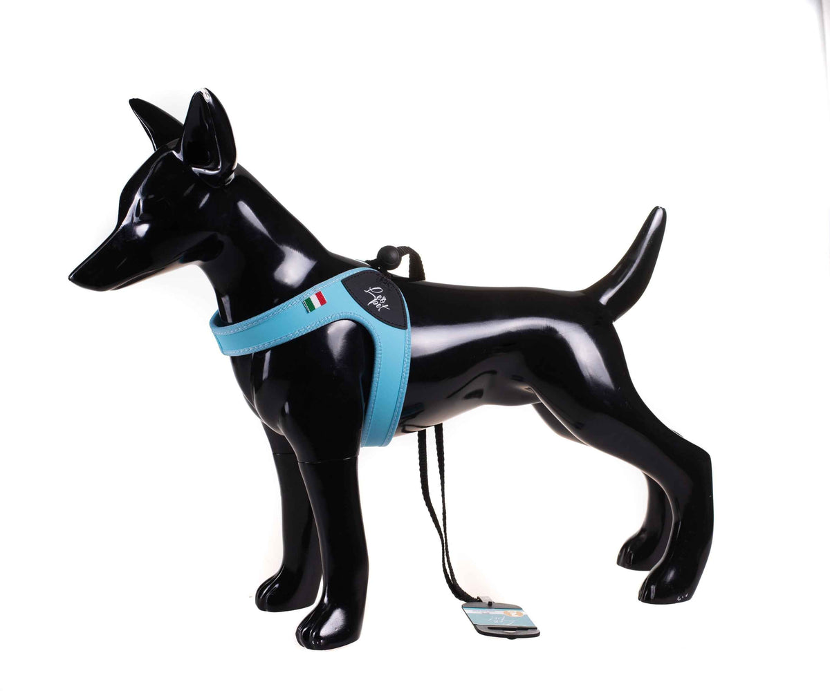 Pettorina per cani fissa in PVC e nylon Leopet