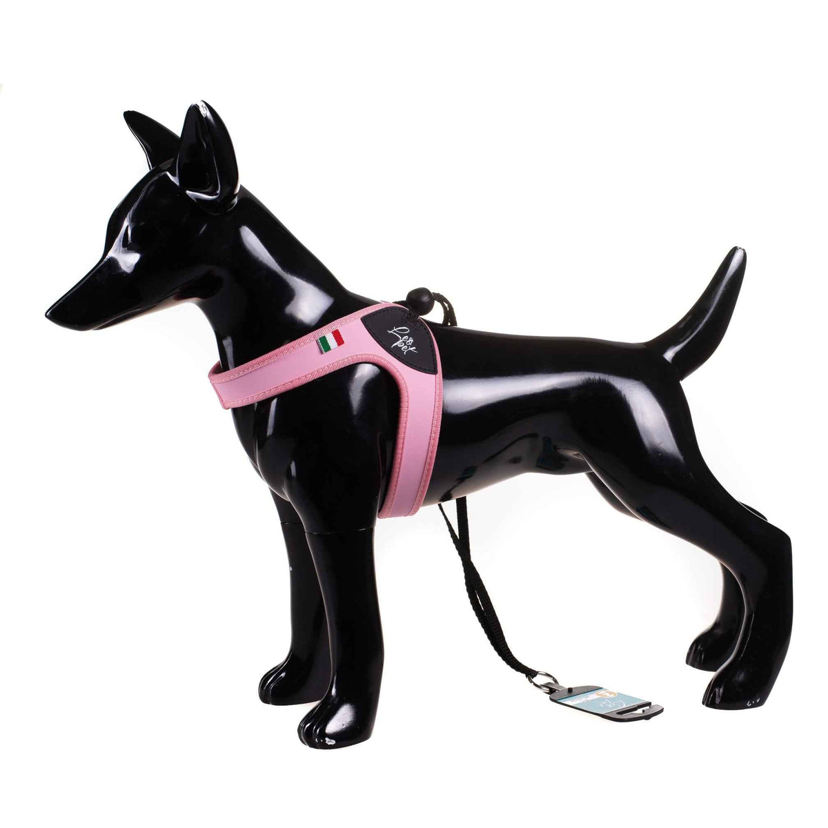 Pettorina per cani fissa in PVC e nylon Leopet