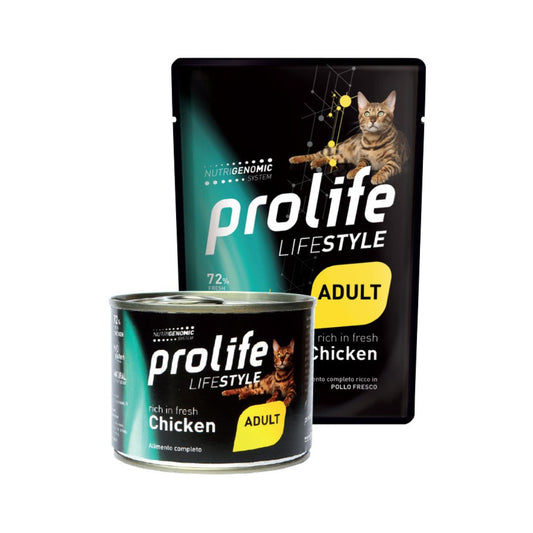 Umido gatto adulto Prolife Life Style Pollo