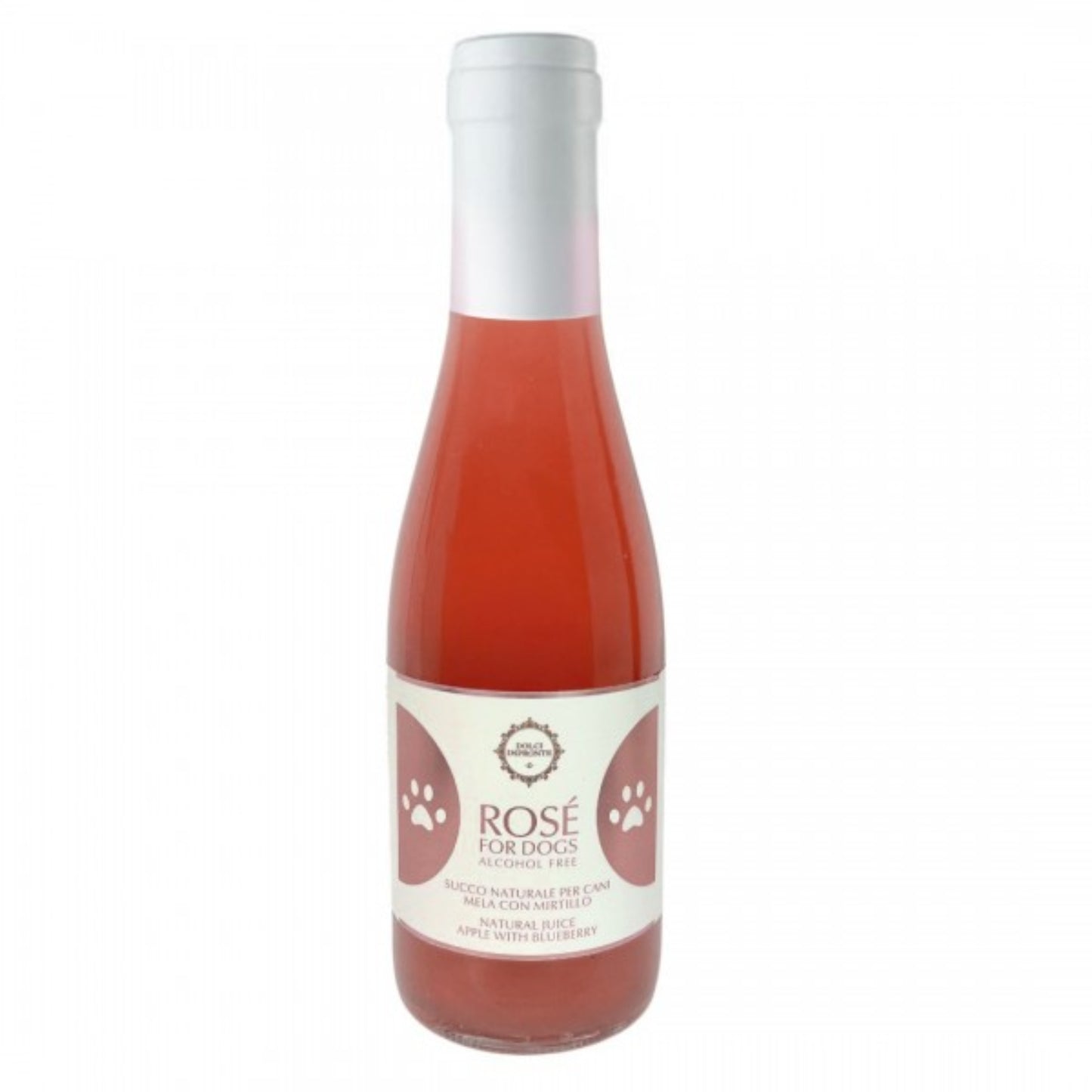 Aperitivo rosè per cani senza alcool Dolcimpronte