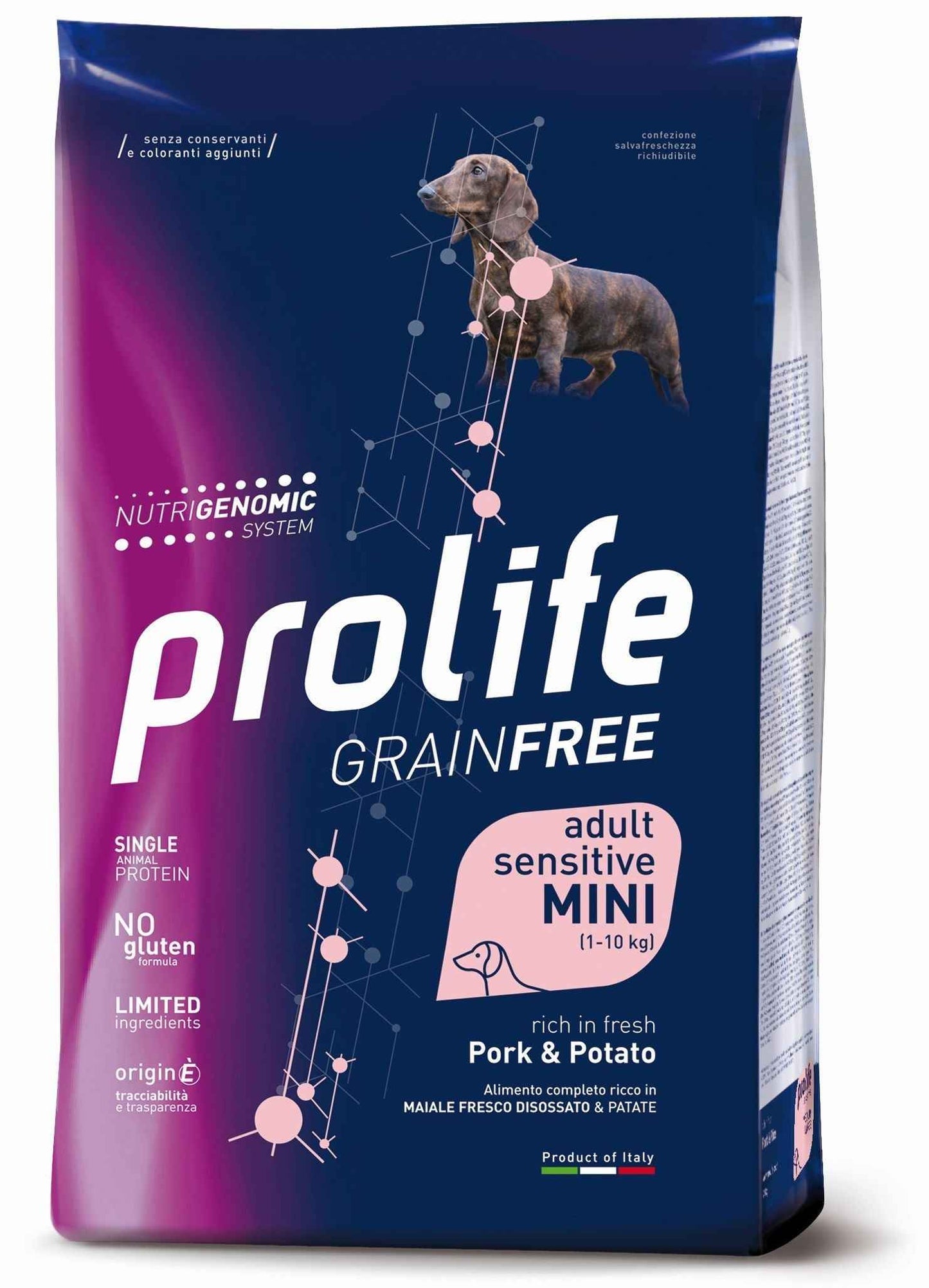 Croccantini per cane GRAINFREE Adult Mini Maiale e patate