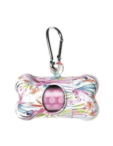 Dispenser per sacchetti igienici per cane Floral Pop