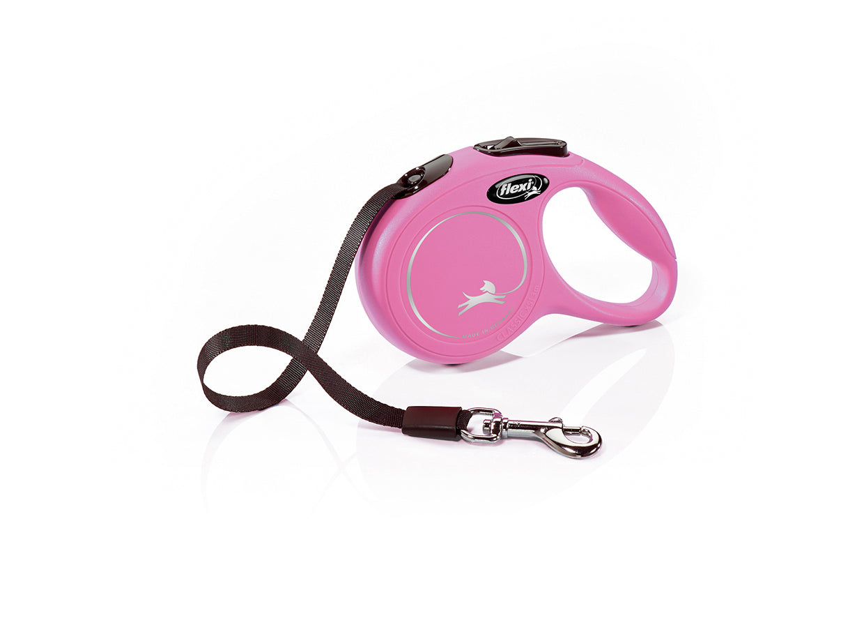 Guinzaglio per cani avvolgibile Flexi New Classic XS 3m fettuccia - petsandthecity-9478guinzagli