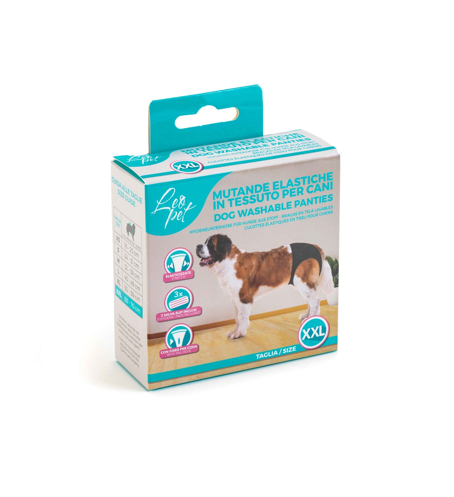 Mutande per cani igieniche elasticizzate Leopet