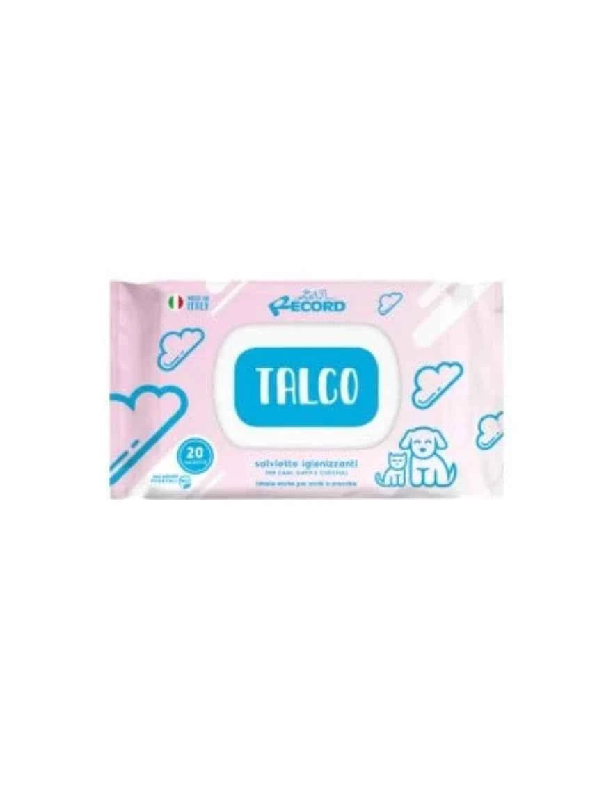 Salviette igienizzanti per cani e gatti al Talco 20 pz