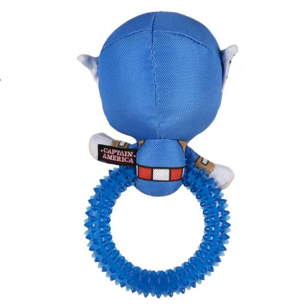 Spiny ring dental Dog Toy Avengers Captain America - petsandthecity-9478gioco