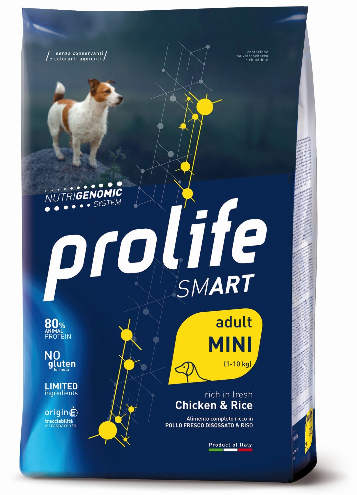Croccantini per cani SMART Adult Mini Pollo e Riso