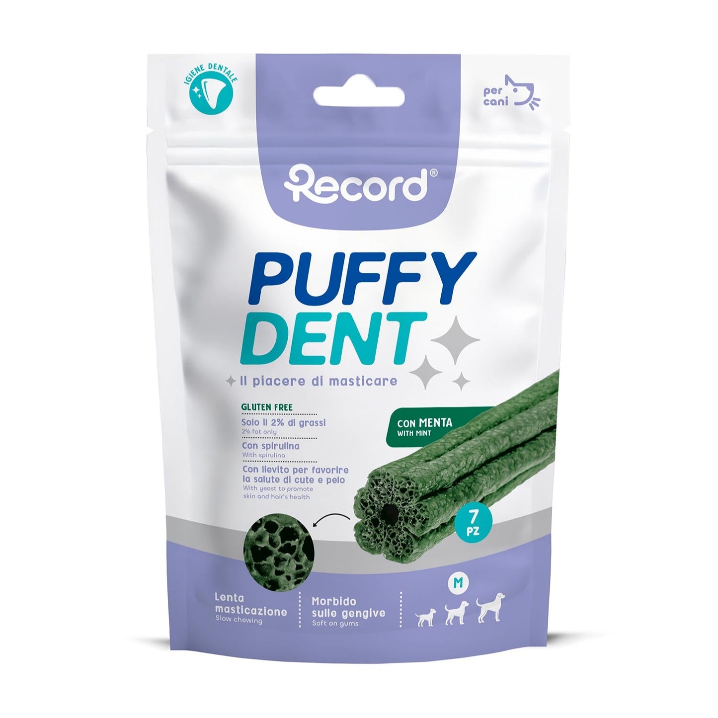 Puffy Dent Snack Dentale per cani Record
