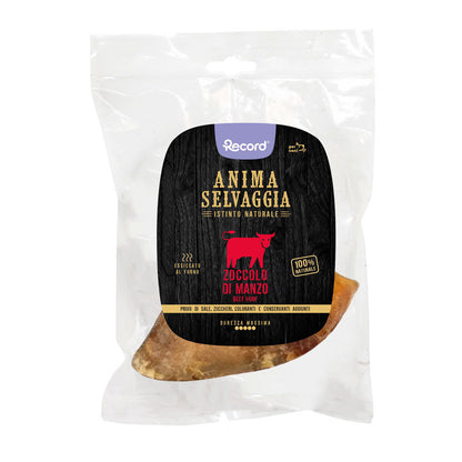 Snack Barf per cani Zoccolo di Manzo Anima Selvaggia Record