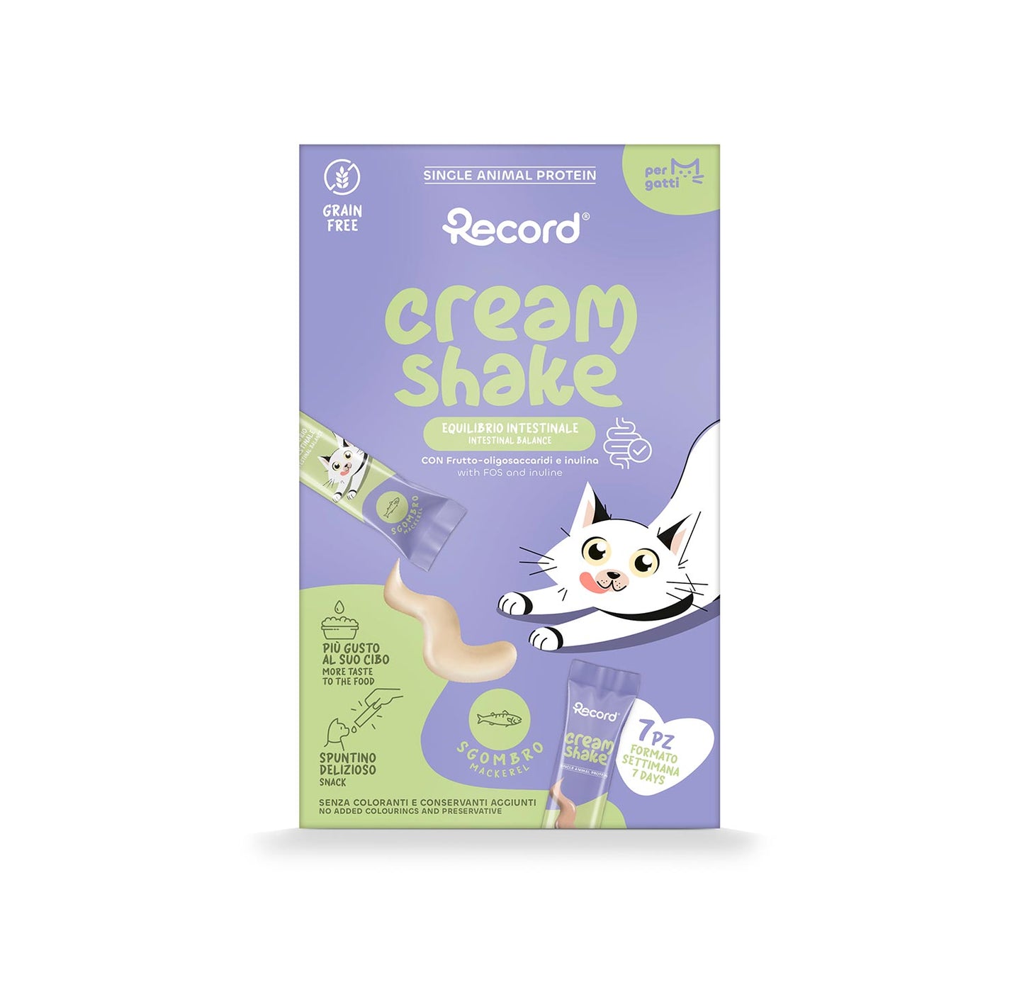 Cream Shake snack per gatti e gattini Record