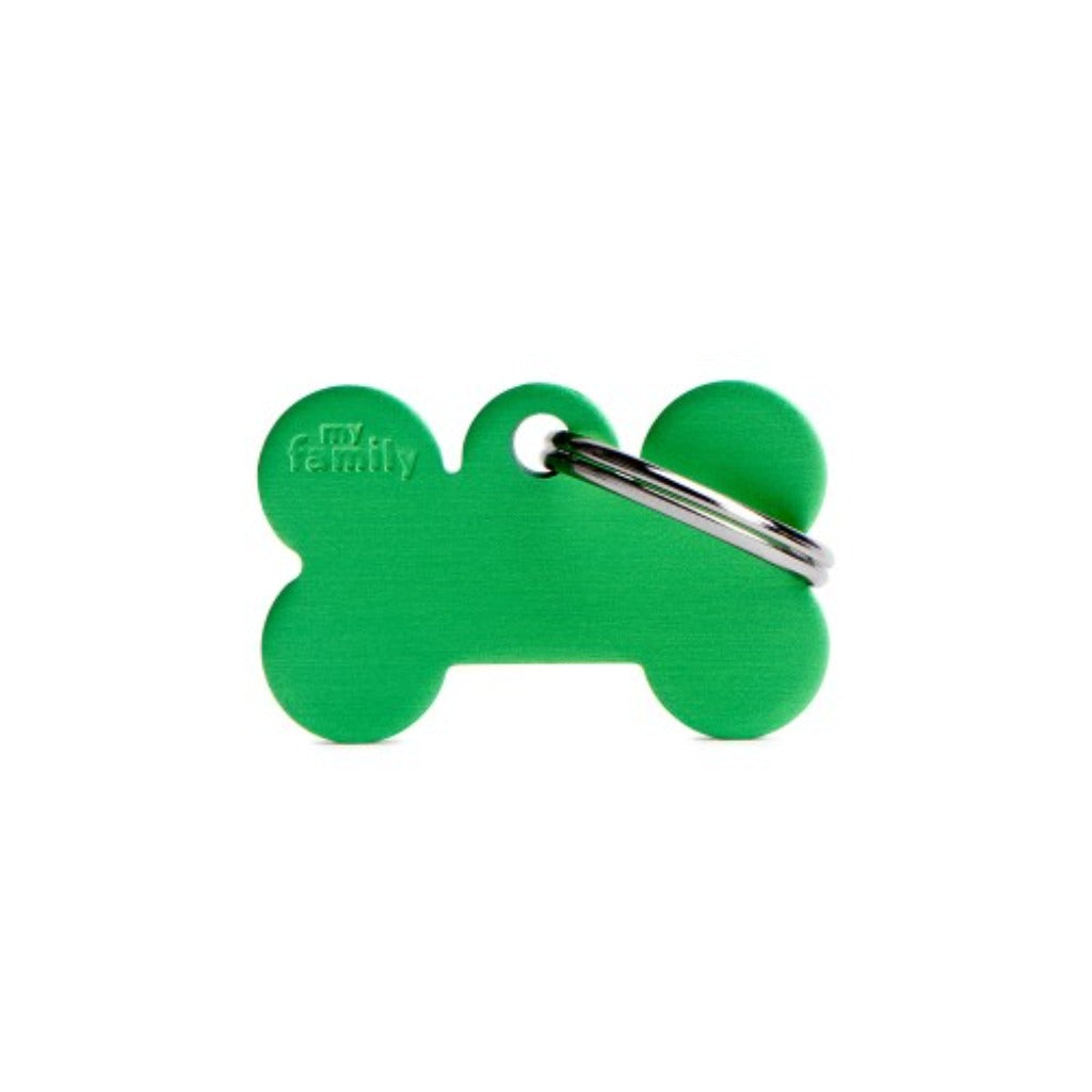 Medaglietta per cani Basic Osso Piccolo in alluminio