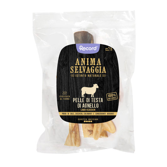 Snack Barf per cani Pelle di Testa di Agnello Anima Selvaggia - petsandthecity-9478Snack