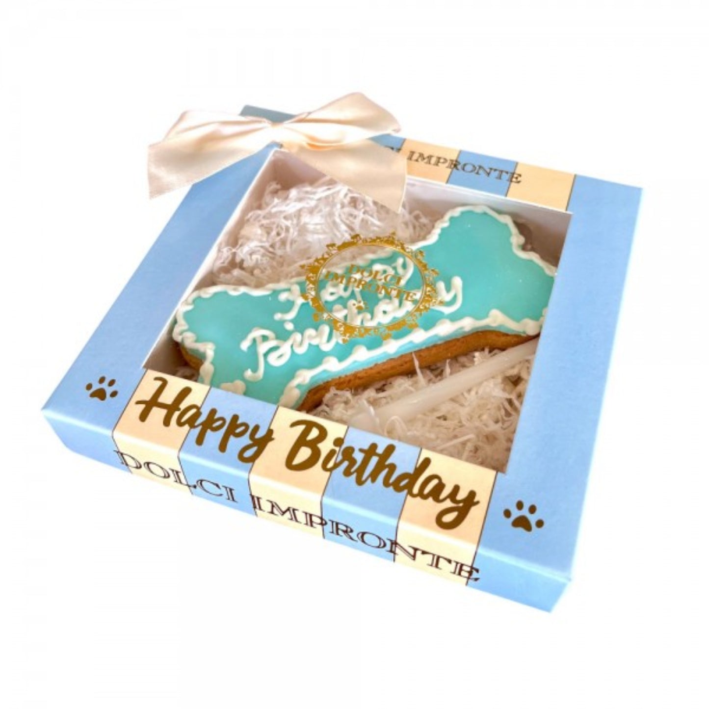 Torta di compleanno per cani Funny Happy Birthday Bone