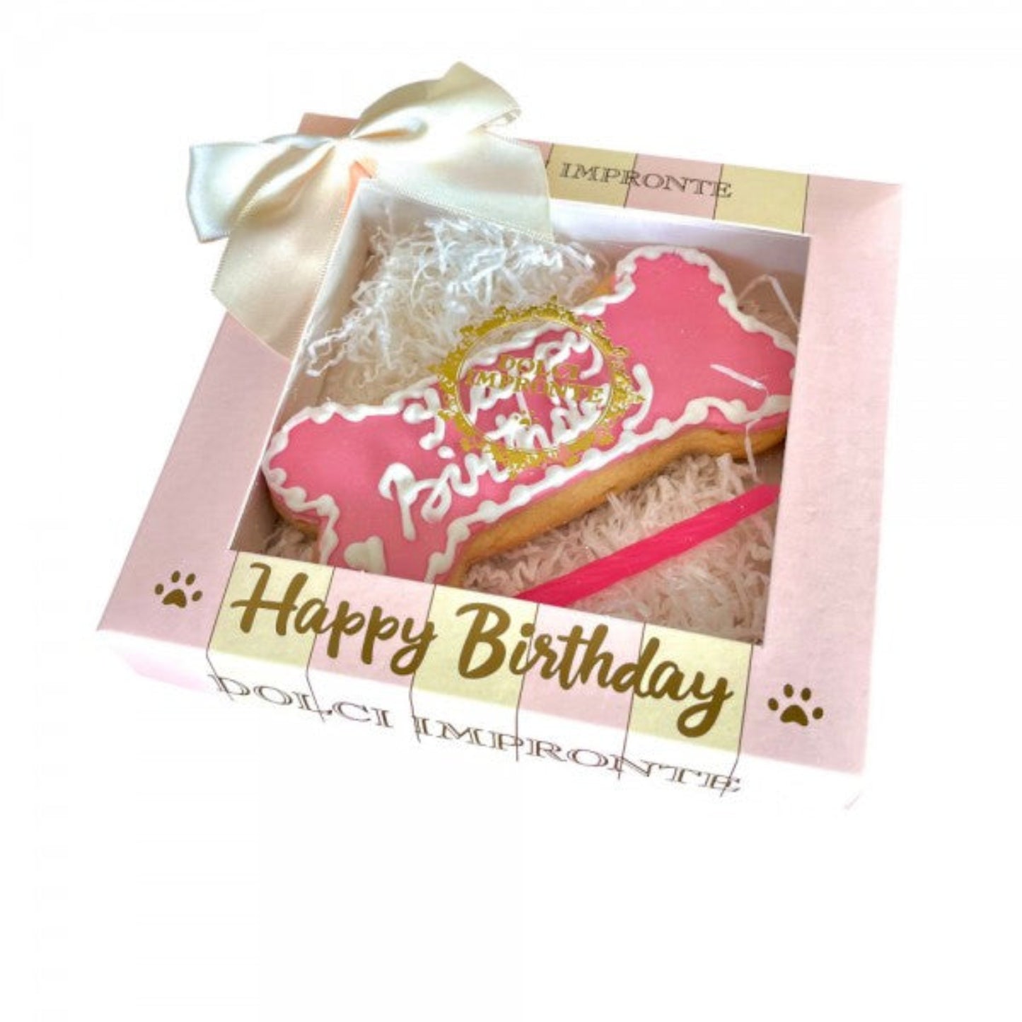Torta di compleanno per cani Funny Happy Birthday Bone