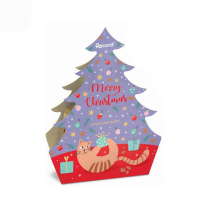 Albero di Natale con bocconcini per gatti Record