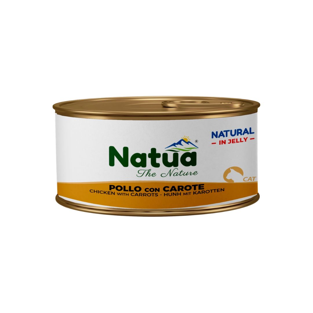 Cibo umido per gatto adulto Natua Jelly Cat base pollo