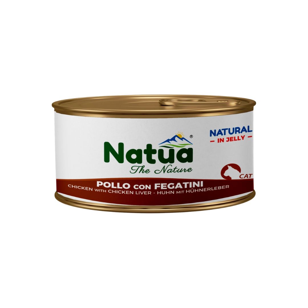 Cibo umido per gatto adulto Natua Jelly Cat base pollo
