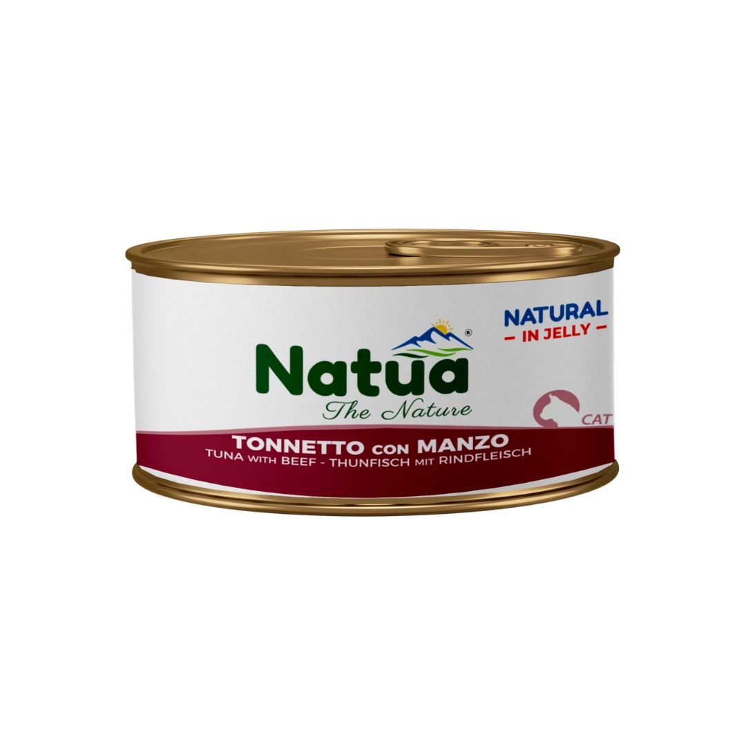 Cibo umido per gatto adulto Jelly Cat Natua base Tonnetto