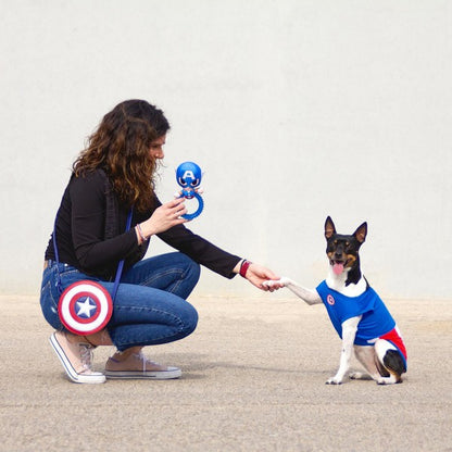Spiny ring dental Dog Toy Avengers Captain America - petsandthecity-9478gioco